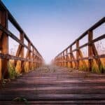 A bridge with sunlight at the other side, symbolizing the trauma recovery jounrey for adults with childhood trauma