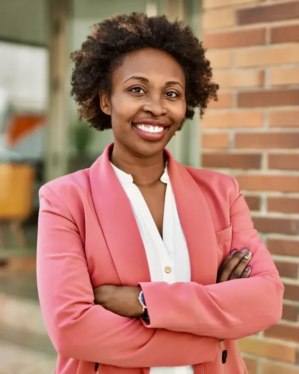 Confident woman with personal boundaries